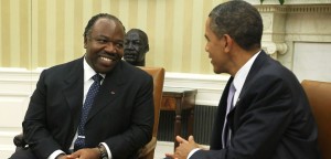 Omer Bongo with Obama