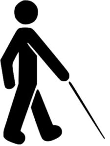 Blind man icon