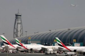 FILE PHOTO: Emirates Airlines aircrafts are seen at Dubai International Airport, United Arab Emirates May 10, 2016. REUTERS/Ashraf Mohammad/File photo